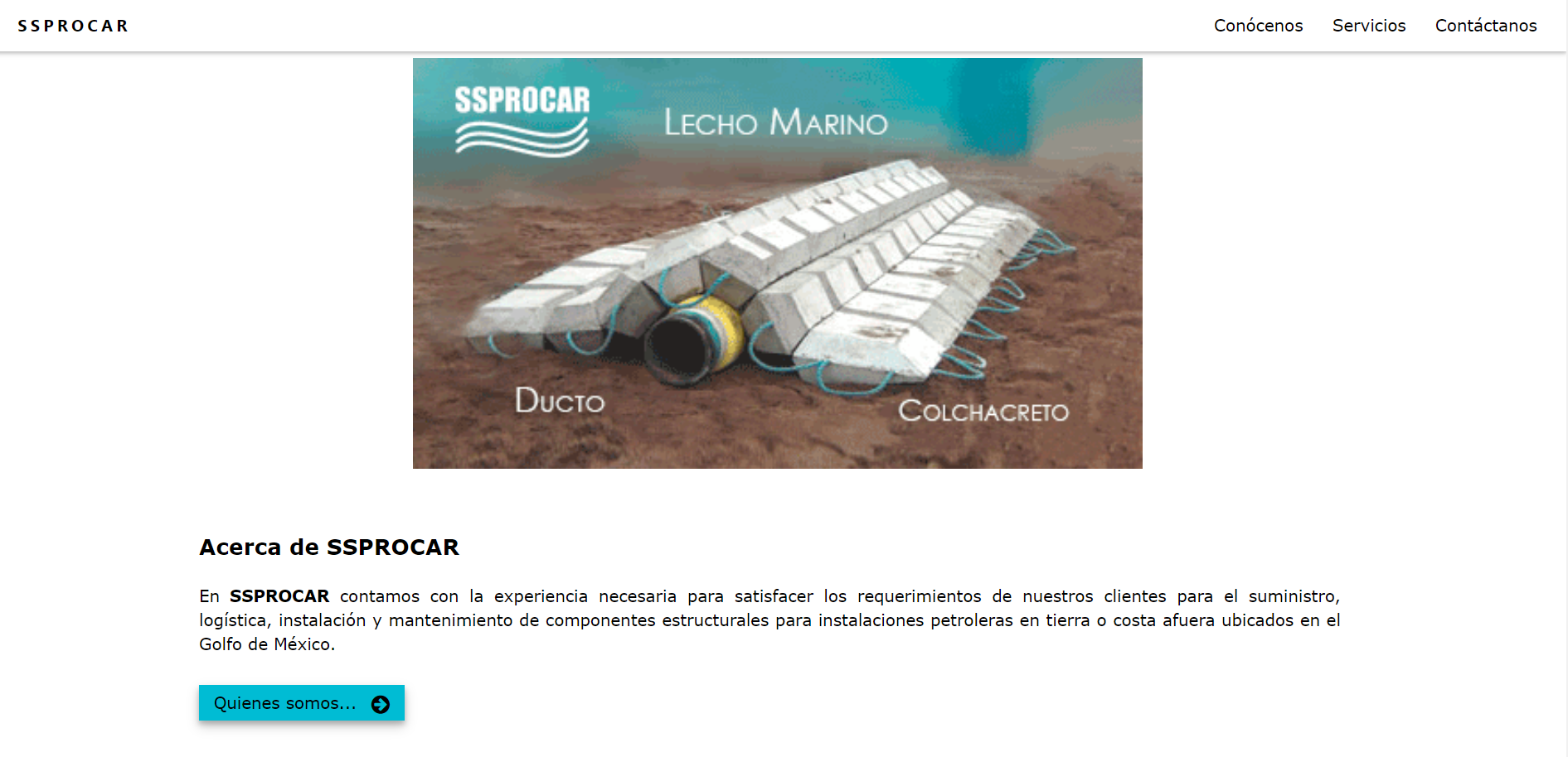 Pantalla de Sitio WEB de www.ssprocar.com - CEO José Ignacio Seara Rosiñol